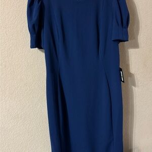 Elegant Navy Blue Dress
